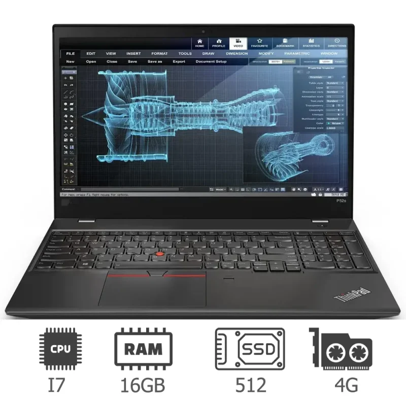 لپ تاپ استوک لنوو Lenovo ThinkPad P52