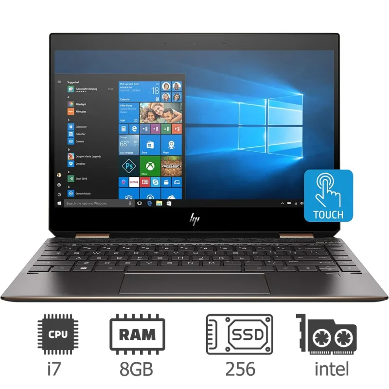 لپ تاپ استوک لمسی اچ پی 13 اینچ HP SPECTRE 13 X360