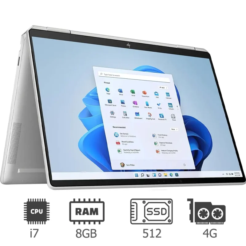 لپ تاپ استوک اچ پی لمسی HP Spectre 14 X360