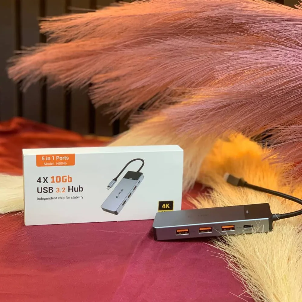 هاب 5 پورت USB-C برند Qhou مدل HB046