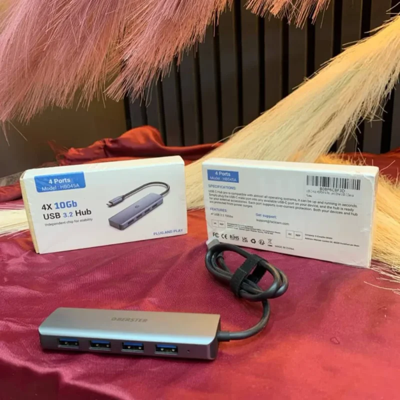 هاب 4 پورت USB-C مدل HB045A
